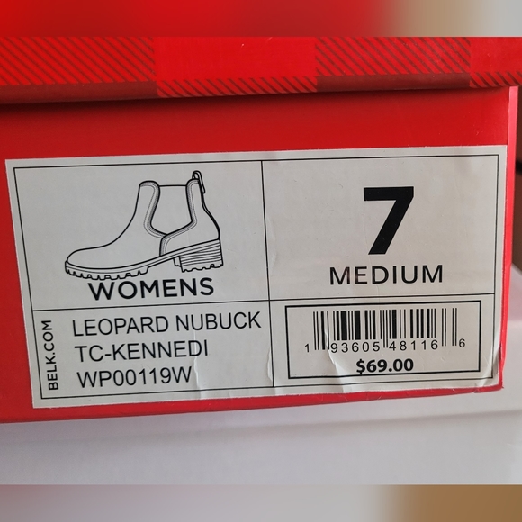 True Craft leopard boots 7 Never Worn - Picture 3 of 3